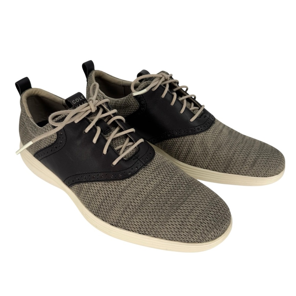 Cole Haan Grand Tour Knit Oxford Shoes Hawthorn Dark Roast‎ 10